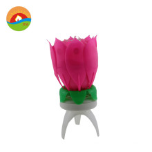 Top Selling Wholesale Birthday Rotating Flower Music Candles